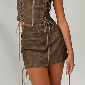 Princess Polly Ceejay Faux Leather Mini Skirt
Brown